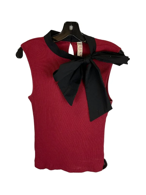 Top Sleeveless By Dolan Left Coast In Red, Size: S