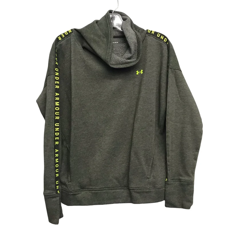 Athletic Sweatshirt Collar By Under Armour In Green, Size:M