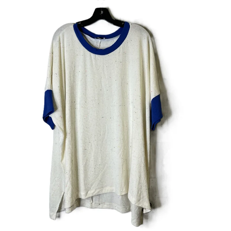 Top Short Sleeve By White Birch In Cream, Size: 3x