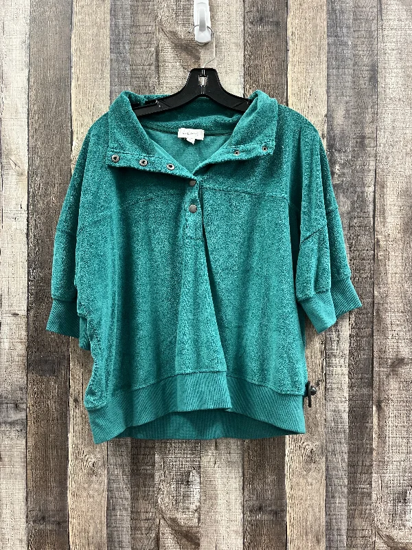 Top Short Sleeve By Evereve In Green, Size: Xl