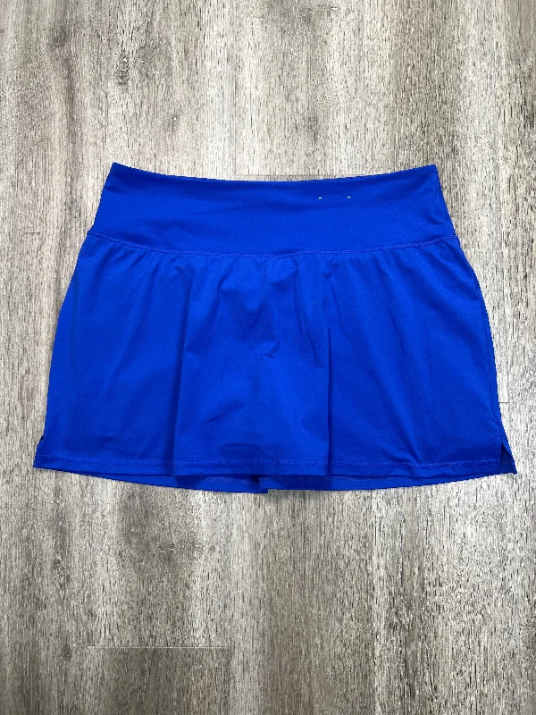 Athletic Skort By Xersion In Blue, Size: Xl