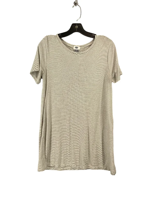 Top Short Sleeve By Old Navy In Black & White, Size: M