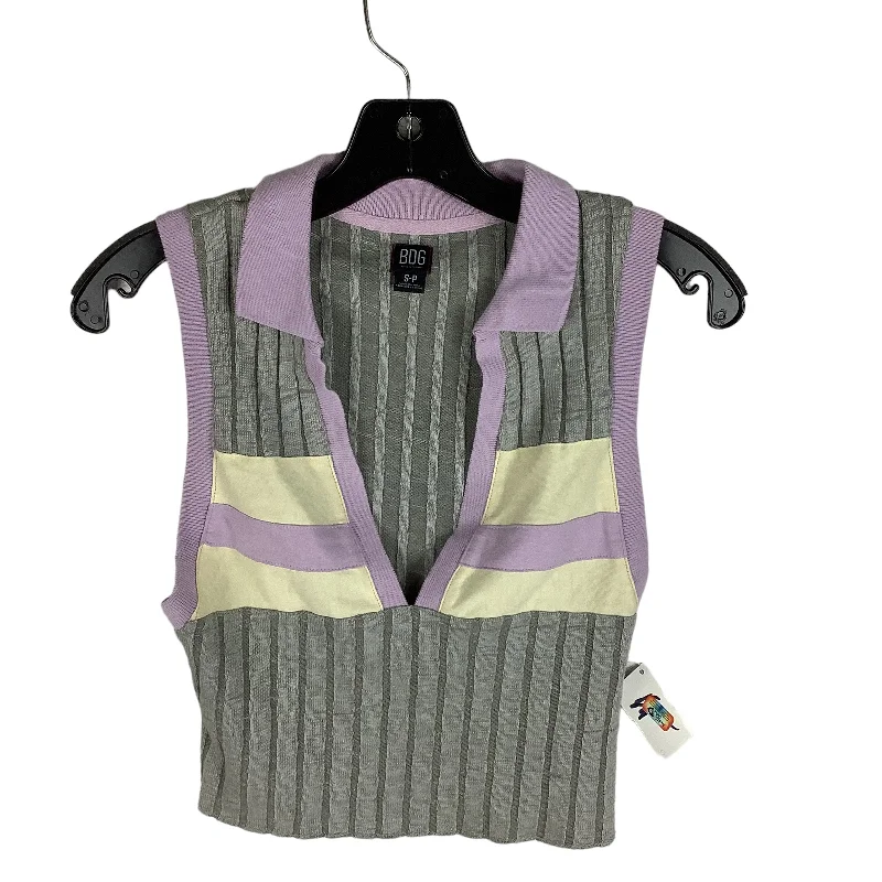 Top Sleeveless By Bdg In Grey & Purple, Size: S