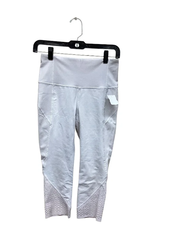 Athletic Capris By Lululemon In White, Size: 6