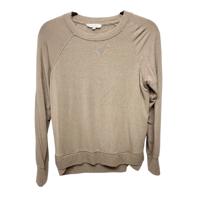 Top Long Sleeve By Workshop In Taupe, Size: Xs