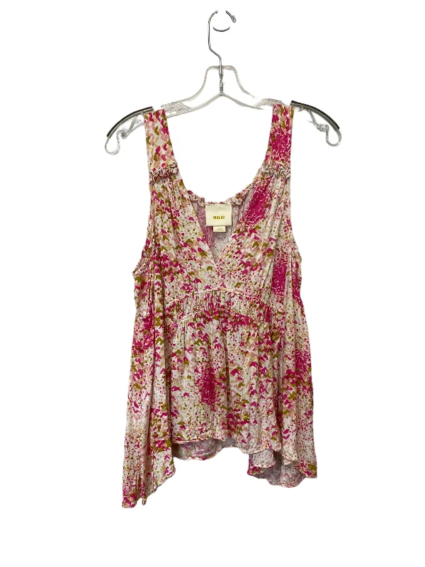 Top Sleeveless By Maeve In Pink, Size: L