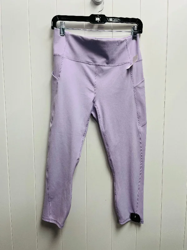 Athletic Capris By Fabletics In Purple, Size: L