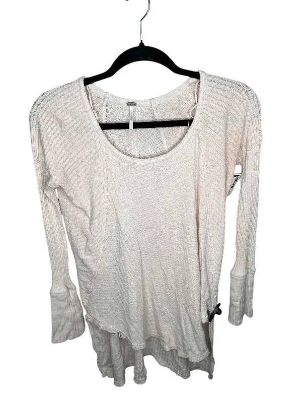 Top Long Sleeve By Free People In Cream, Size: Xs