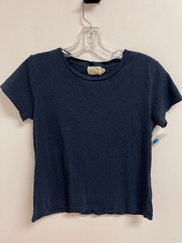 Top Short Sleeve By Nation In Blue, Size: Xs