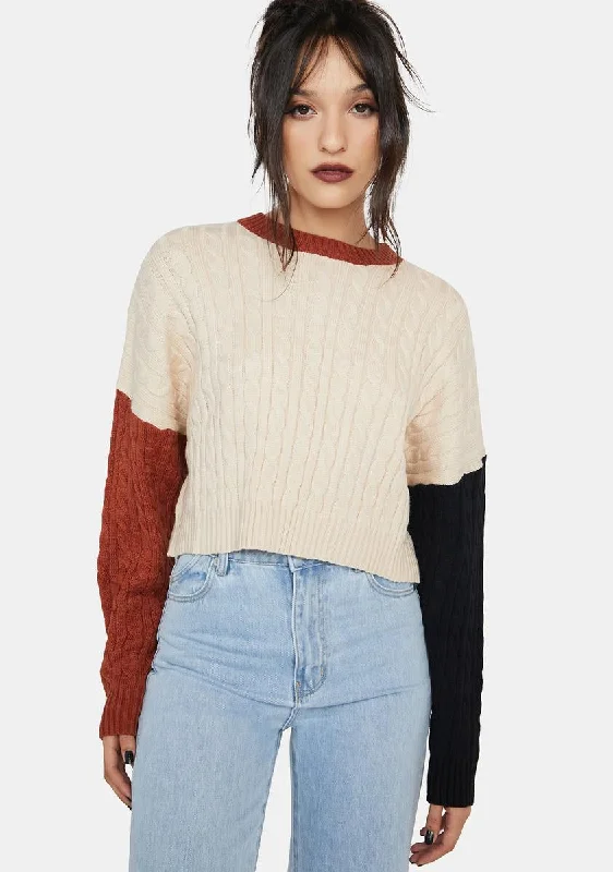 Hold On Color Block Sweater