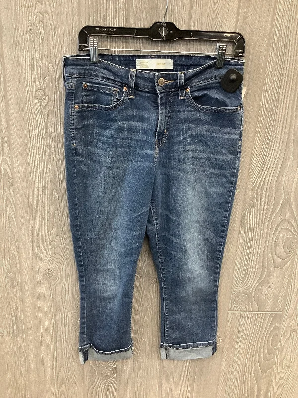 Capris By Levis In Blue Denim, Size: 10