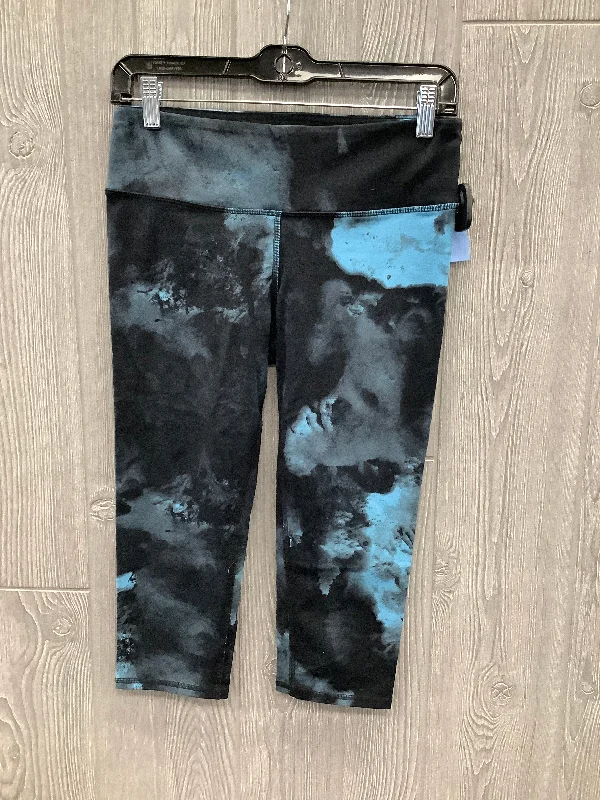 Athletic Capris By Alo In Black & Blue, Size: S