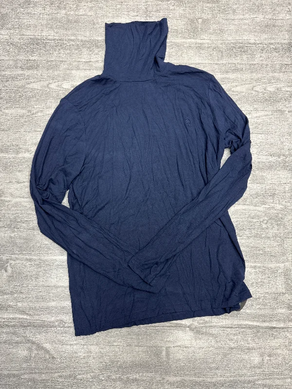 Top Long Sleeve By Ralph Lauren Blue Label In Navy, Size: Xl