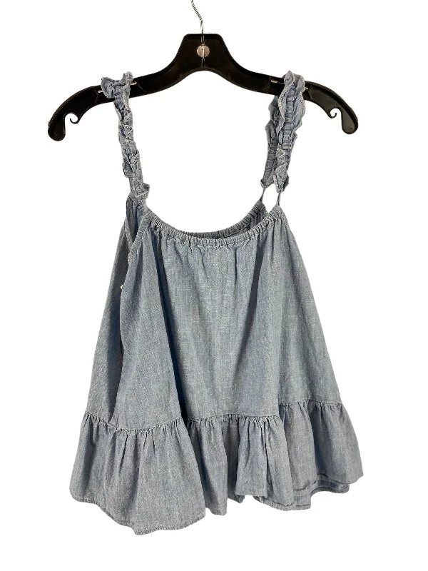 Top Sleeveless By Madewell In Blue, Size: 4