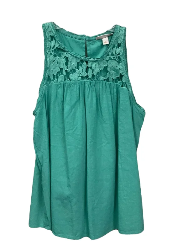 Aqua Top Sleeveless Knox Rose, Size Xs