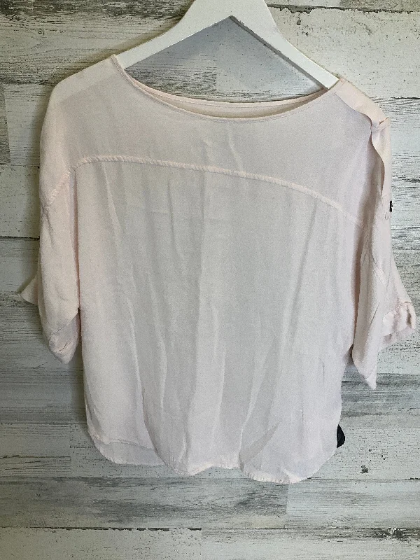 Top Short Sleeve By Loft In Pink, Size: S