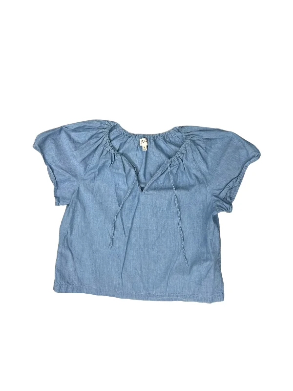 Top Short Sleeve By J. Crew In Blue, Size: Xl