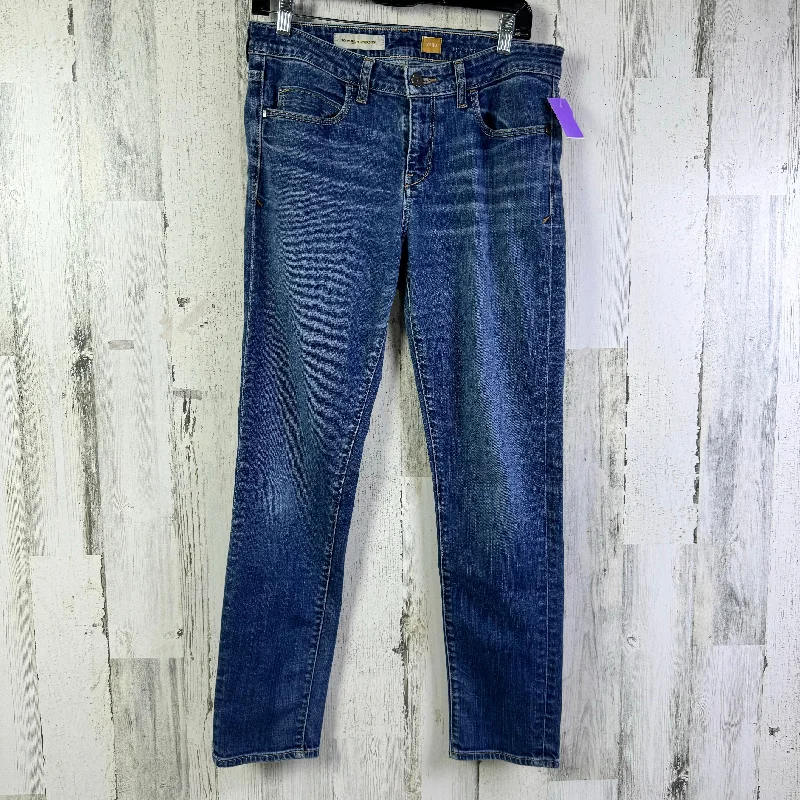 Jeans Straight By Pilcro In Blue Denim, Size: 10