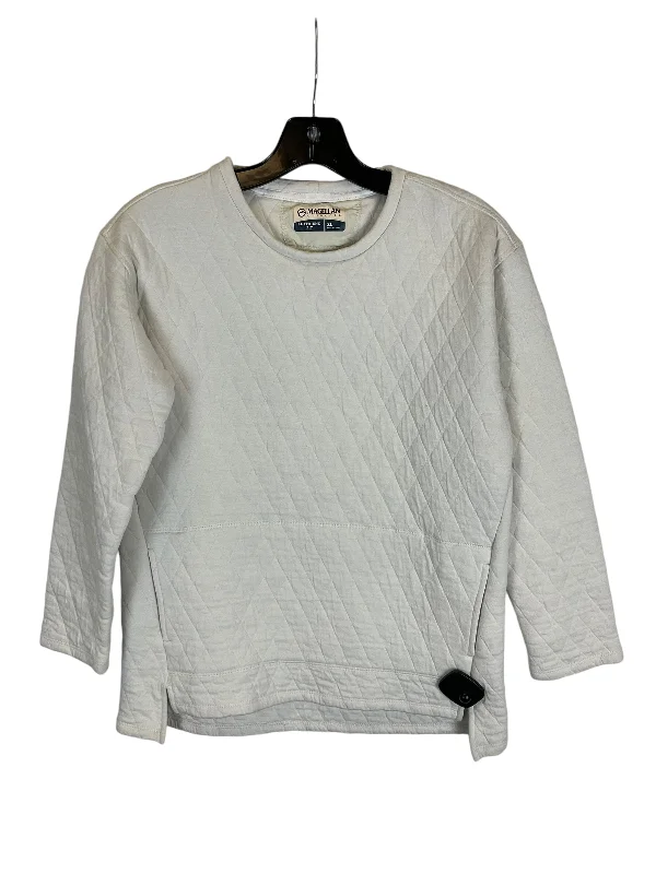 Sweatshirt Crewneck By Magellan In Cream, Size: Xl