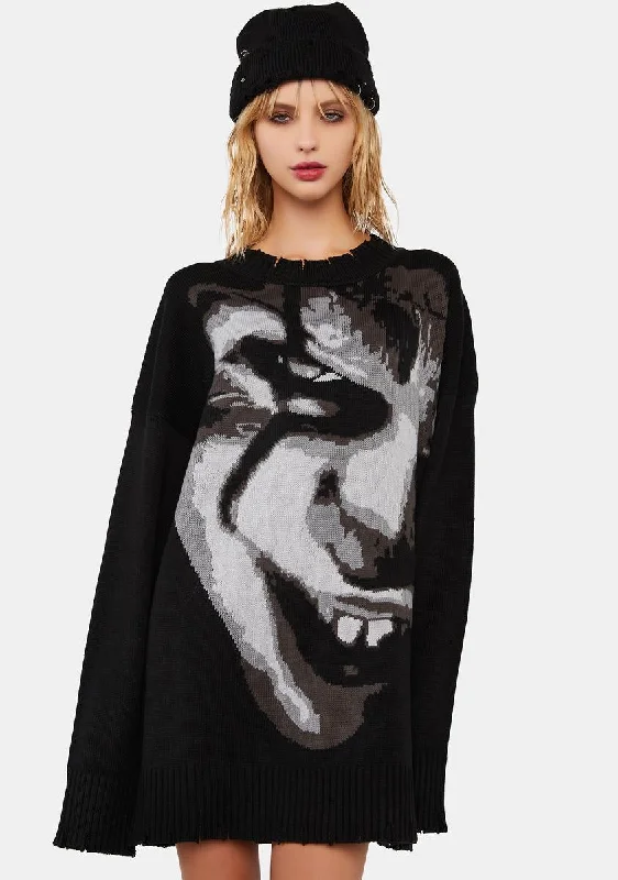 Evil Tricks Intarsia Sweater