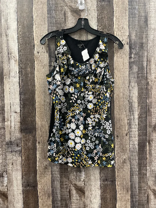 Blouse Sleeveless By Loft In Floral Print, Size: M