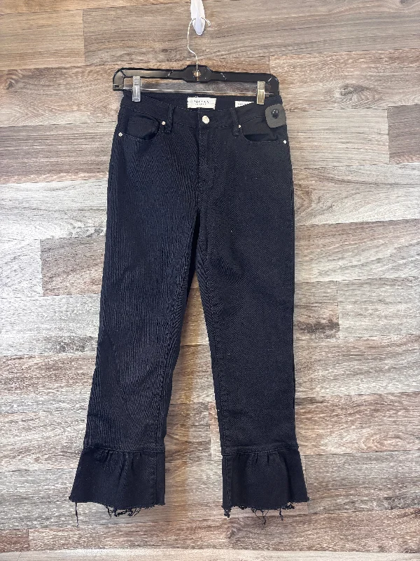 Jeans Cropped By Pacsun In Black Denim, Size: 2