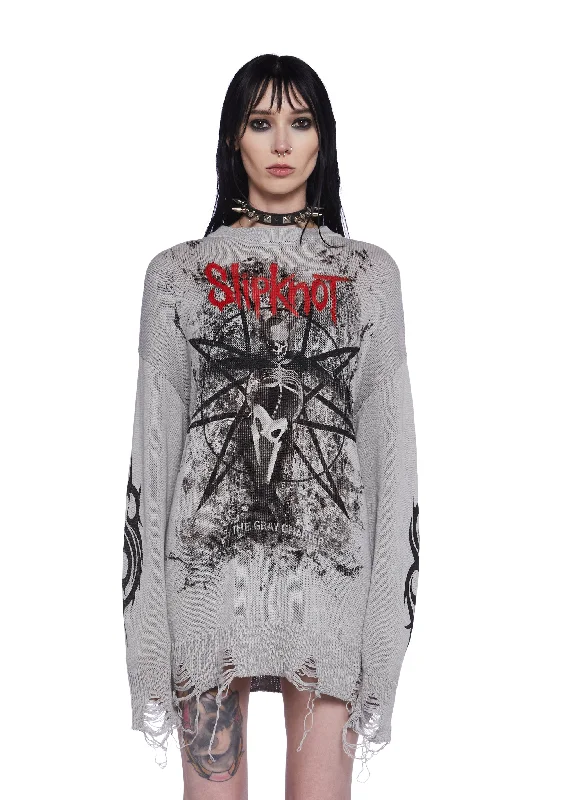 The Gray Chapter Distressed Sweater