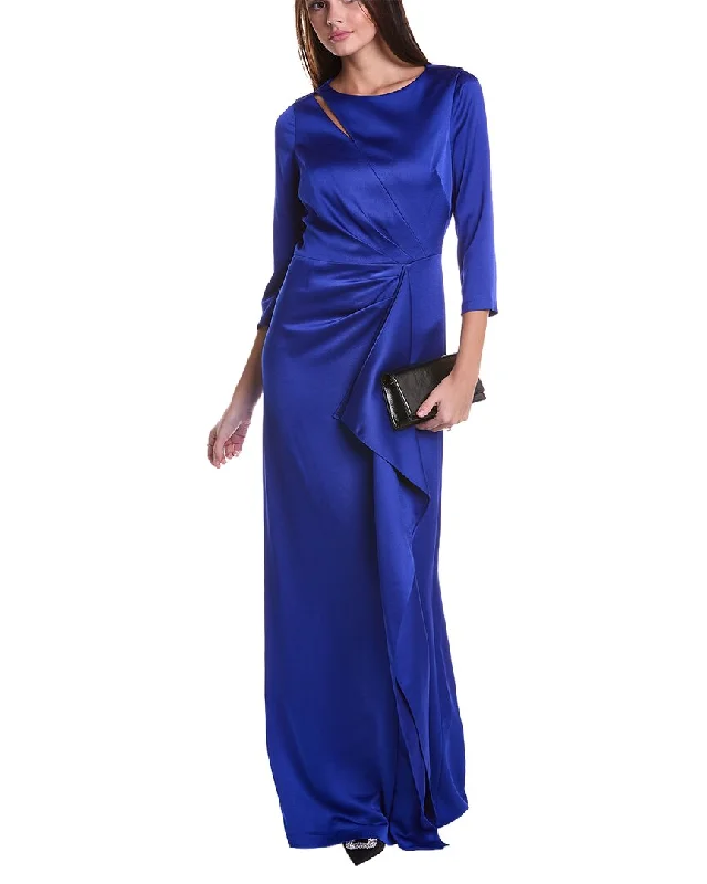 Teri Jon by Rickie Freeman Draped Gown