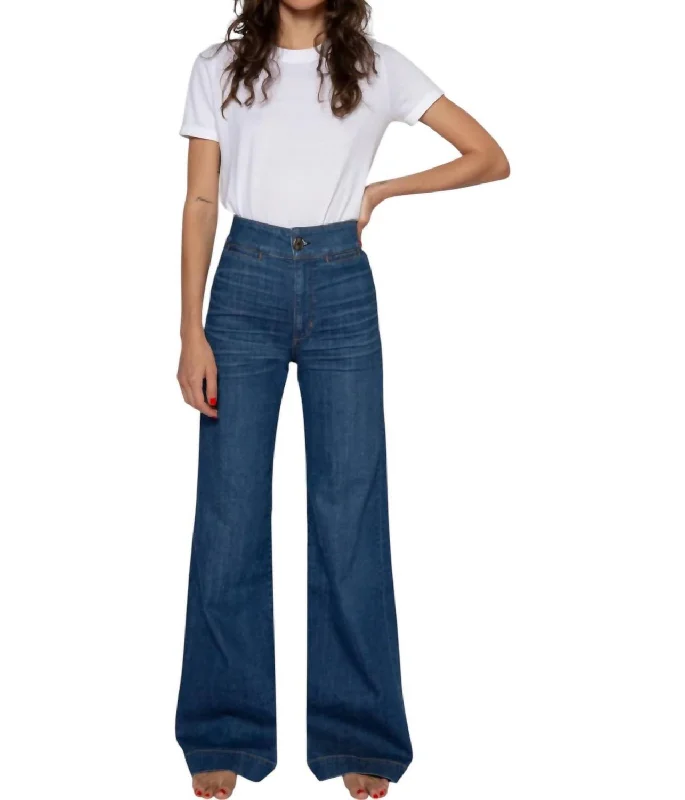 Brighton Wide Leg Jeans In Mercury