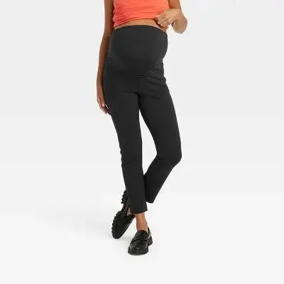 New - Isabel Maternity by Ingrid & High Rise Standard Fit Ankle Ponte Pants