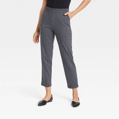 A New Day Women's Tapered High Rise Ankle Length Knit Pants Stretch