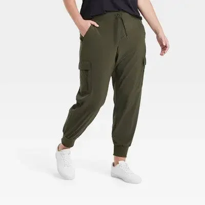 All in Motion Women's Stretch Woven Tapered Cargo Pants