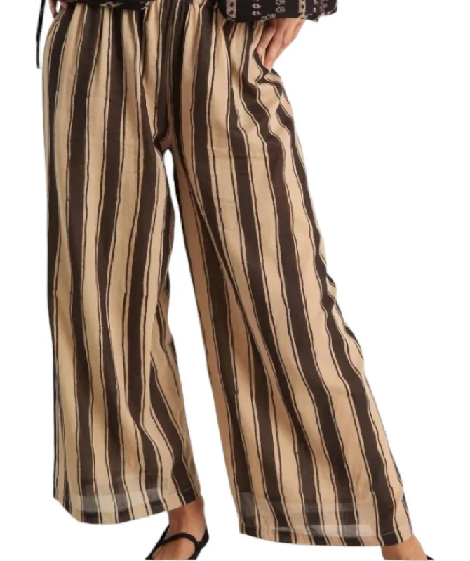 Zebra Stroll Pants In Brown